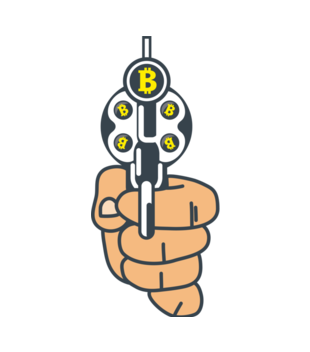 Walutowa ruletka kontrolowana - Koszulka z nadrukiem - Bitcoin - Kryptowaluty - Męska