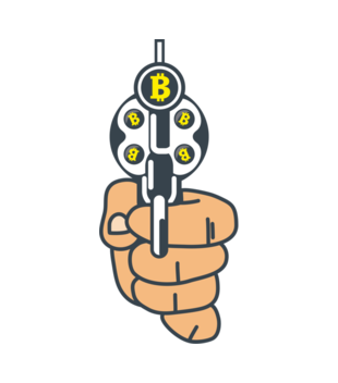 Walutowa ruletka kontrolowana - Bluza z nadrukiem - Bitcoin - Kryptowaluty - Męska