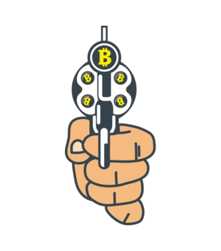 Walutowa ruletka kontrolowana - Koszulka z nadrukiem - Bitcoin - Kryptowaluty - Damska