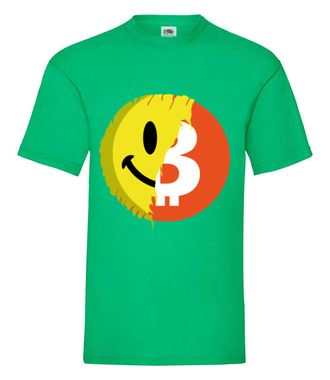 Pozytywny przekaz bitcoina - Koszulka z nadrukiem - Bitcoin - Kryptowaluty - Męska