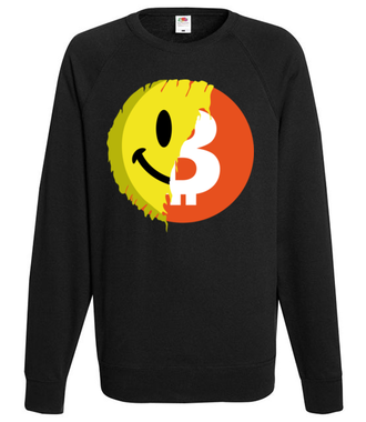 Pozytywny przekaz bitcoina - Bluza z nadrukiem - Bitcoin - Kryptowaluty - Męska