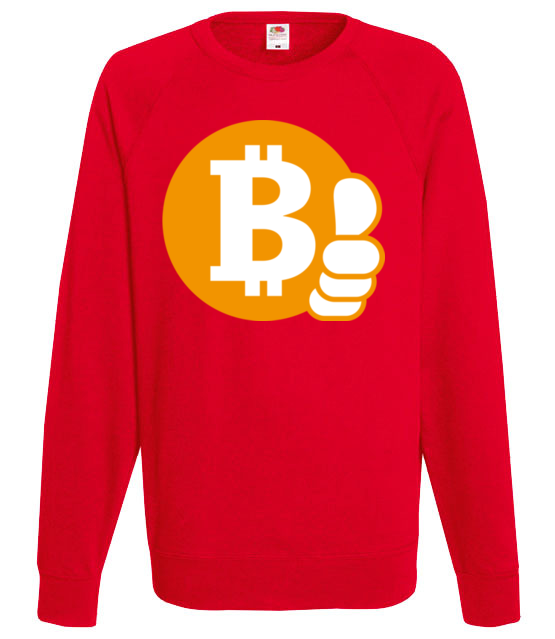 Z bitcoinem bedzie ok bluza z nadrukiem bitcoin kryptowaluty mezczyzna werprint 1856 108