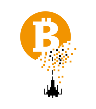 Bitcoin trafiony i zatopiony - Bluza z nadrukiem - Bitcoin - Kryptowaluty - Damska z kapturem