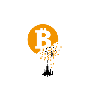 Bitcoin trafiony i zatopiony - Bluza z nadrukiem - Bitcoin - Kryptowaluty - Damska z kapturem