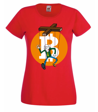 Humor krypto maniaka - Koszulka z nadrukiem - Bitcoin - Kryptowaluty - Damska