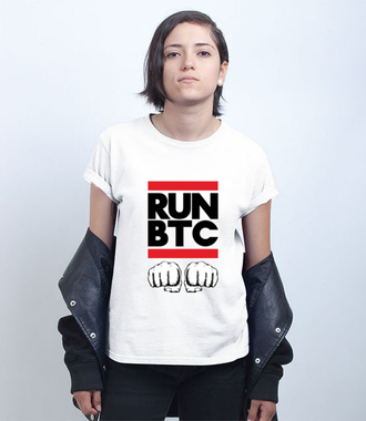 Krypto pozdrowienie - Koszulka z nadrukiem - Bitcoin - Kryptowaluty - Damska