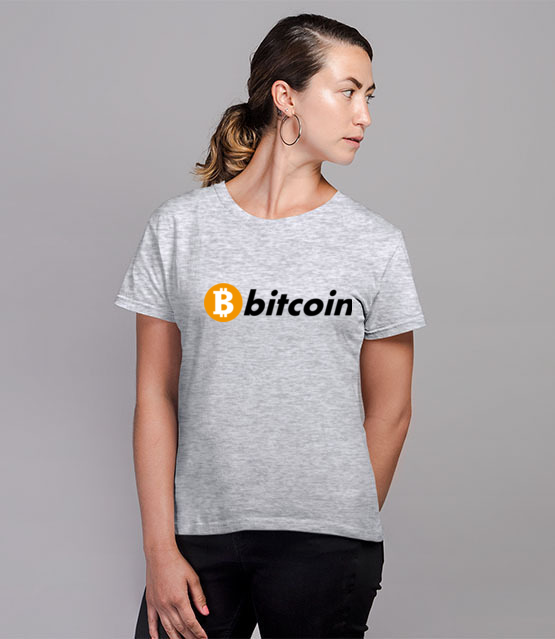 Bitcoin to po prostu marka koszulka z nadrukiem bitcoin kryptowaluty kobieta werprint 1868 81