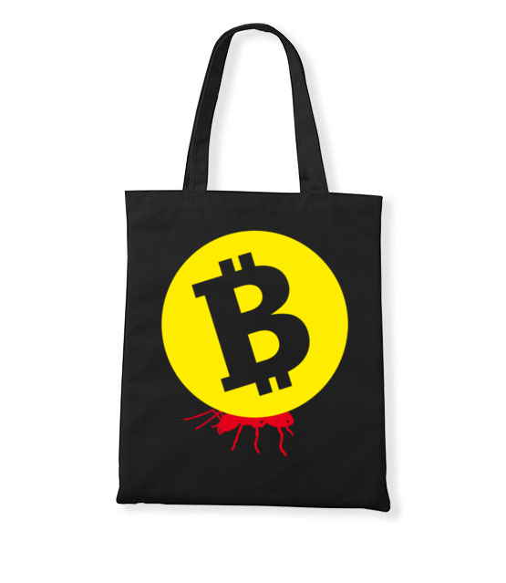 Popracuj i zarobisz torba z nadrukiem bitcoin kryptowaluty gadzety werprint 1871 160