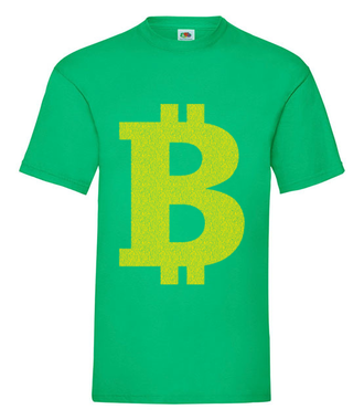 Bitcoinowy minimalizm - Koszulka z nadrukiem - Bitcoin - Kryptowaluty - Męska