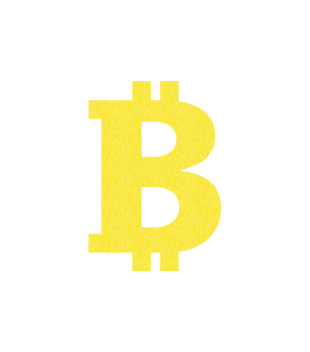 Bitcoinowy minimalizm - Poduszka z nadrukiem - Bitcoin - Kryptowaluty - Gadżety