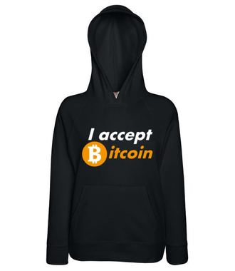 Jasna deklaracja - Bluza z nadrukiem - Bitcoin - Kryptowaluty - Damska z kapturem