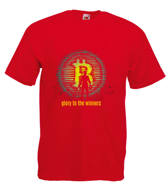 Tylko dla zwycięzców - Koszulka z nadrukiem - Bitcoin - Kryptowaluty - Męska