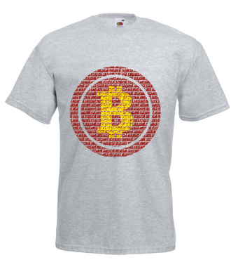 Jedynie słuszny mural - Koszulka z nadrukiem - Bitcoin - Kryptowaluty - Męska