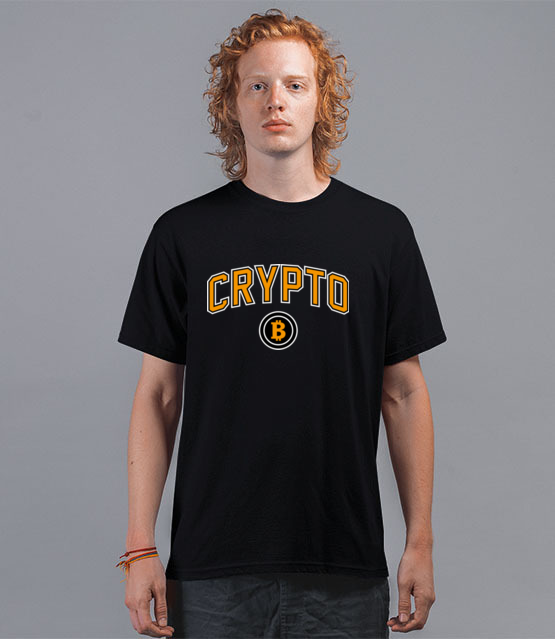 W amerykanskim stylu koszulka z nadrukiem bitcoin kryptowaluty mezczyzna werprint 1891 41