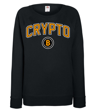 W amerykańskim stylu - Bluza z nadrukiem - Bitcoin - Kryptowaluty - Damska