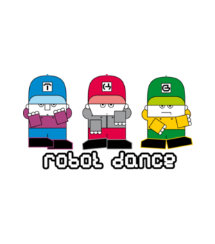 Taniec ludzi - robotów - Bluza z nadrukiem - Nasze podwórko - Męska
