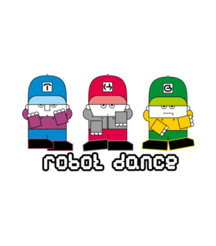Taniec ludzi - robotów - Torba z nadrukiem - Nasze podwórko - Gadżety