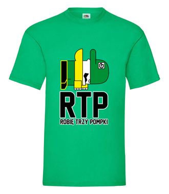 RTP - siłaczem jestem - Koszulka z nadrukiem - Nasze podwórko - Męska