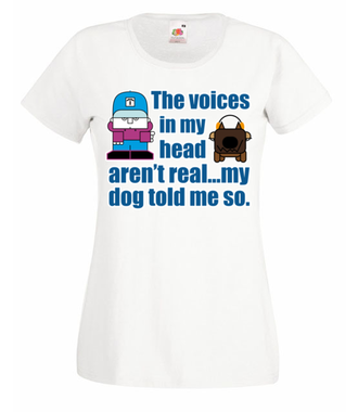 Głosy w mojej głowie - Koszulka z nadrukiem - Nasze podwórko - Damska