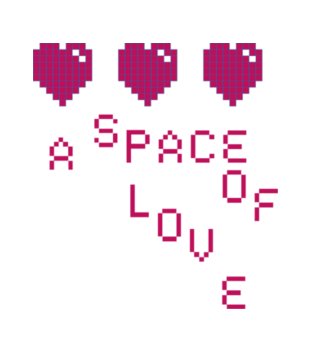 Miłosna przestrzeń - Koszulka z nadrukiem - na Walentynki - Damska