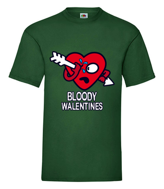Krwawe walentynki - Koszulka z nadrukiem - na Walentynki - Męska