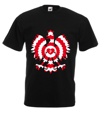 Z biało-czerwonym orłem - Koszulka z nadrukiem - Patriotyczne - Męska
