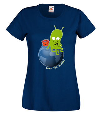 Ratuj swoją planetę - Koszulka z nadrukiem - Patriotyczne - Damska