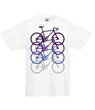 Rowerowy kwartecik - Koszulka z nadrukiem - Sport - Dziecięca