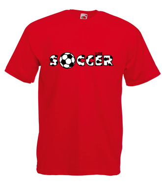 Piłka nożna – to kocham - Koszulka z nadrukiem - Sport - Męska