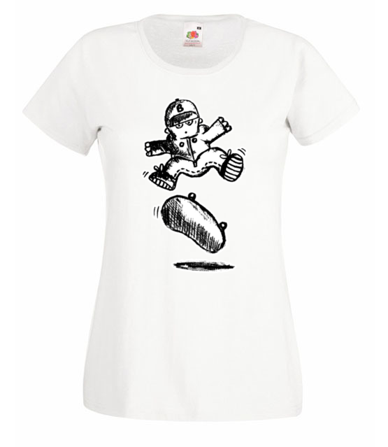 Skate moj zywiol koszulka z nadrukiem sport kobieta werprint 406 58