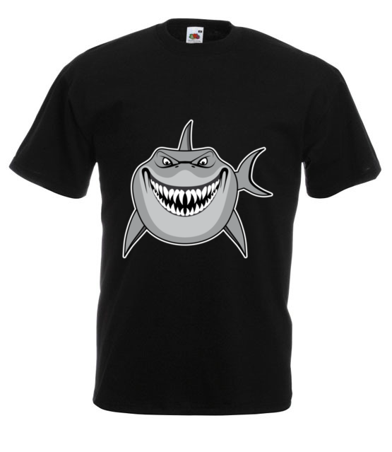 Atak rekina koszulka z nadrukiem sport mezczyzna werprint 408 1