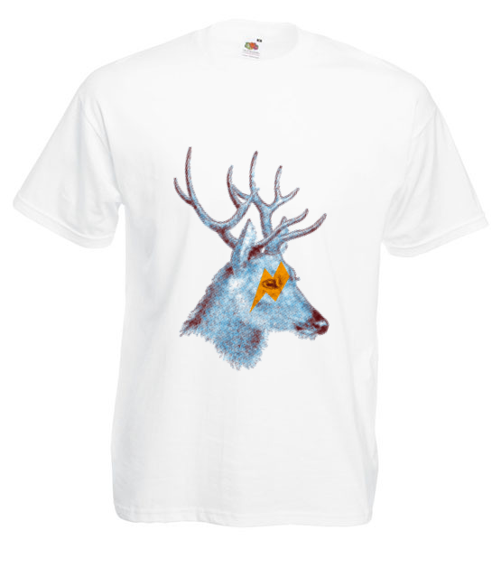 Edzio jelen koszulka z nadrukiem zwierzeta mezczyzna werprint 409 2
