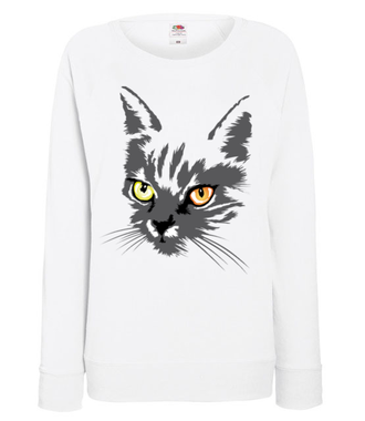 Koszulkowy kitty kat - Bluza z nadrukiem - Zwierzęta - Damska