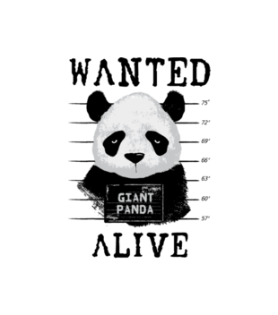 Poszukiwana panda - Torba z nadrukiem - Zwierzęta - Gadżety