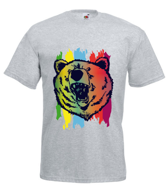 Z mocą niedźwiedzia - Koszulka z nadrukiem - Zwierzęta - Męska
