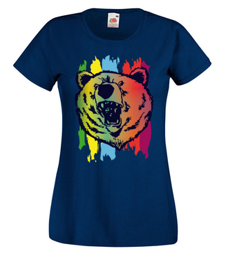 Z mocą niedźwiedzia - Koszulka z nadrukiem - Zwierzęta - Damska