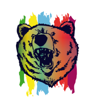 Z mocą niedźwiedzia - Koszulka z nadrukiem - Zwierzęta - Damska