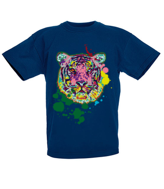 Print z kolorowym tygrysem - Koszulka z nadrukiem - Zwierzęta - Dziecięca
