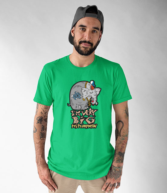Slon w hip hop skladzie koszulka z nadrukiem muzyka mezczyzna werprint 89 190