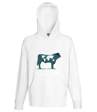 Na krowie się nie mieści - Bluza z nadrukiem - Zwierzęta - Męska z kapturem