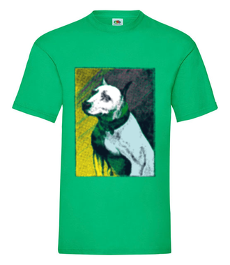 Magia psiego spojrzenia - Koszulka z nadrukiem - Zwierzęta - Męska