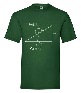 Matematyka - królowa nauk. - Koszulka z nadrukiem - Szkoła - Męska