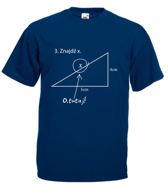 Matematyka - królowa nauk. - Koszulka z nadrukiem - Szkoła - Męska