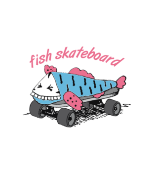 Skate na rybę - Bluza z nadrukiem - Skate - Dziecięca
