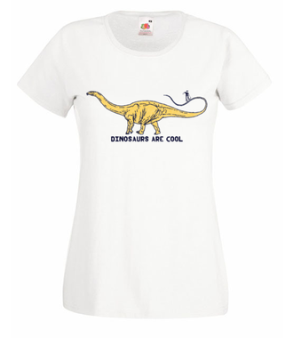 Dinozaury są cool - Koszulka z nadrukiem - Skate - Damska