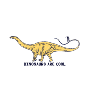 Dinozaury są cool - Koszulka z nadrukiem - Skate - Damska