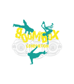 Generacja boomboxów - Koszulka z nadrukiem - Skate - Męska