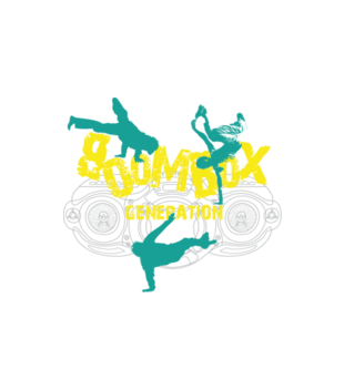 Generacja boomboxów - Bluza z nadrukiem - Skate - Damska z kapturem