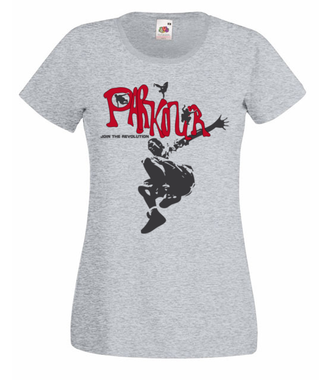 Parkour - styl i rewolucja - Koszulka z nadrukiem - Skate - Damska