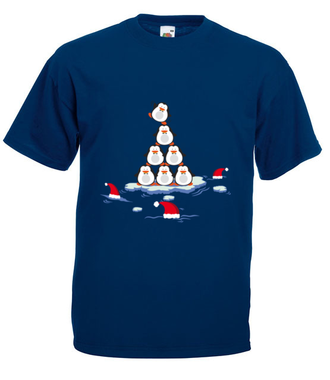Pingwinem być - Koszulka z nadrukiem - Świąteczne - Męska